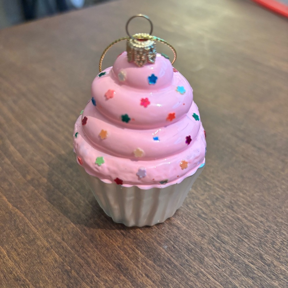Sur La Table Pink Cupcake Ornament